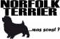 Preview: Aufkleber "Norfolk Terrier ...was sonst?"